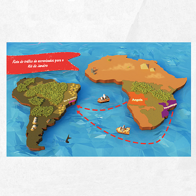 Editorial Illustration - History Textbook #1 3d 3d art blender editorial illustration info low poly render