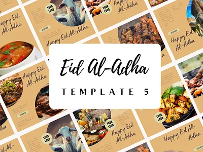 Eid Al-Adha Template for Instagram branding design font minimal typography