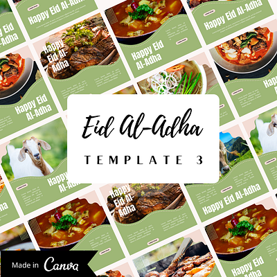 Eid Al-Adha Template for Instagram 2 branding design font minimal photography typography