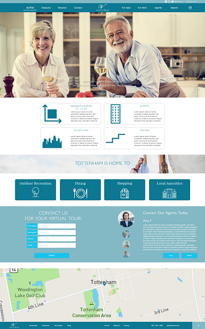 Vista Blue Landing Page branding design graphic design prototyping typography ui ux web design website