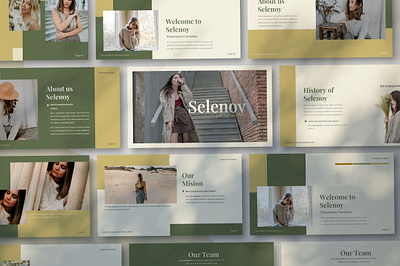 selenoy presentation template branding calor desgin design instagram powerpoint typography