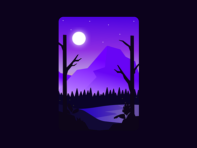 Forest Landscape adobe illustrator design illustration landscape vector