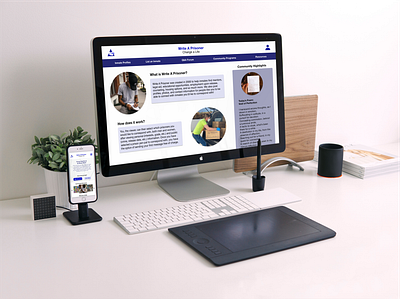 Write A Prisoner - Desktop & Mobile desktop mobile ui website