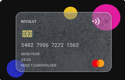 Glass Credit Card app design figmadesign glassmorphism illustration typography ui user experience