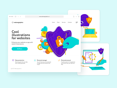 Briztech bitcoin blockchain cloud share data security figma future illustration illustrations illustrator pack technology vector virtual reality