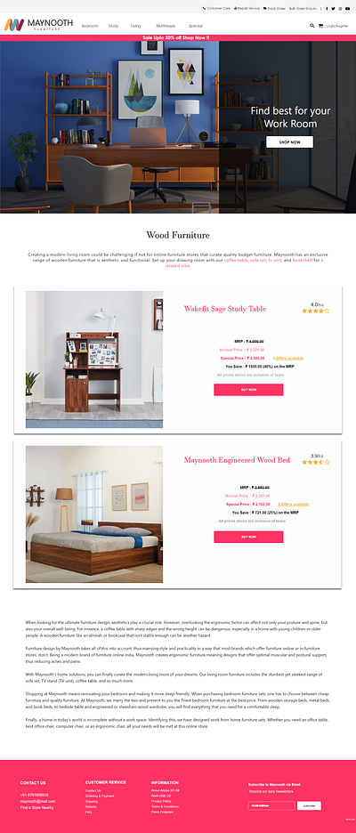 A Furniture Website Design 3d branding graphic design ui