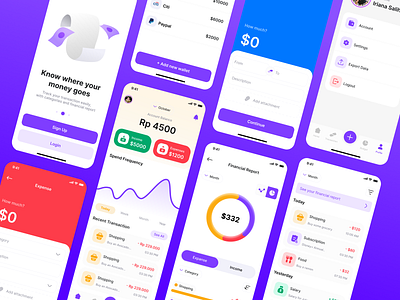 Montra - Expense Tracker UI Kit (Freebie) design expense tracker figma finance financial resources ui ui kit user interface ux