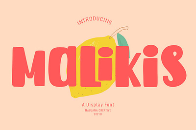 Malikis Display Font alphabet design display elegant font fonts graphic headline lettering logo sans serif serif sign style symbol text type typeface typographic typography