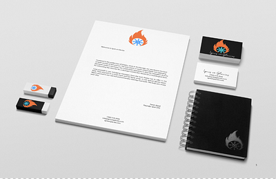 Ignis et Glacies branding branding layout business card graphic design illustration logo logo design mock up stationary vector