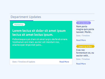 UI Card Style for Redesigned Intranet card graphic design intranet portal ui ux web design website