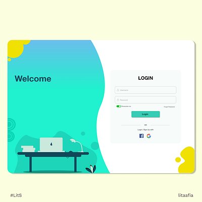 LOGIN Page design ui ux website