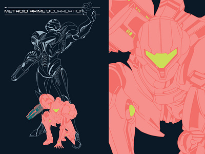 The Universe Darkens | Metroid Prime 3 case design cover design design illustration metroid nintendo samus aran