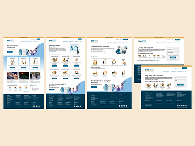 California EDD Government Website Redesign app branding dashboard design government illustration information architecture interaction design logo redesign ui ux visual design website