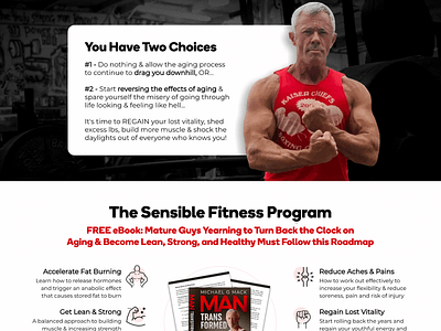 ClickFunnels Fitness Landing Page 3d branding click funnels design graphic design illustration jeremy mcgilvrey landing pages logo sales funnel ui ux vector