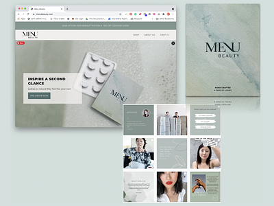 Menu Beauty Branding, Website Redesign & Marketing Strategy app beauty website brand branding dashboard design interaction design logo marketing redesign responsive design social media strategy ui ux visual design web design website