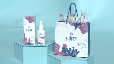 Relieve Skin care - Packaging and Branding Design 3d dimension branding design graphic design illustration logo packaging skin care typography