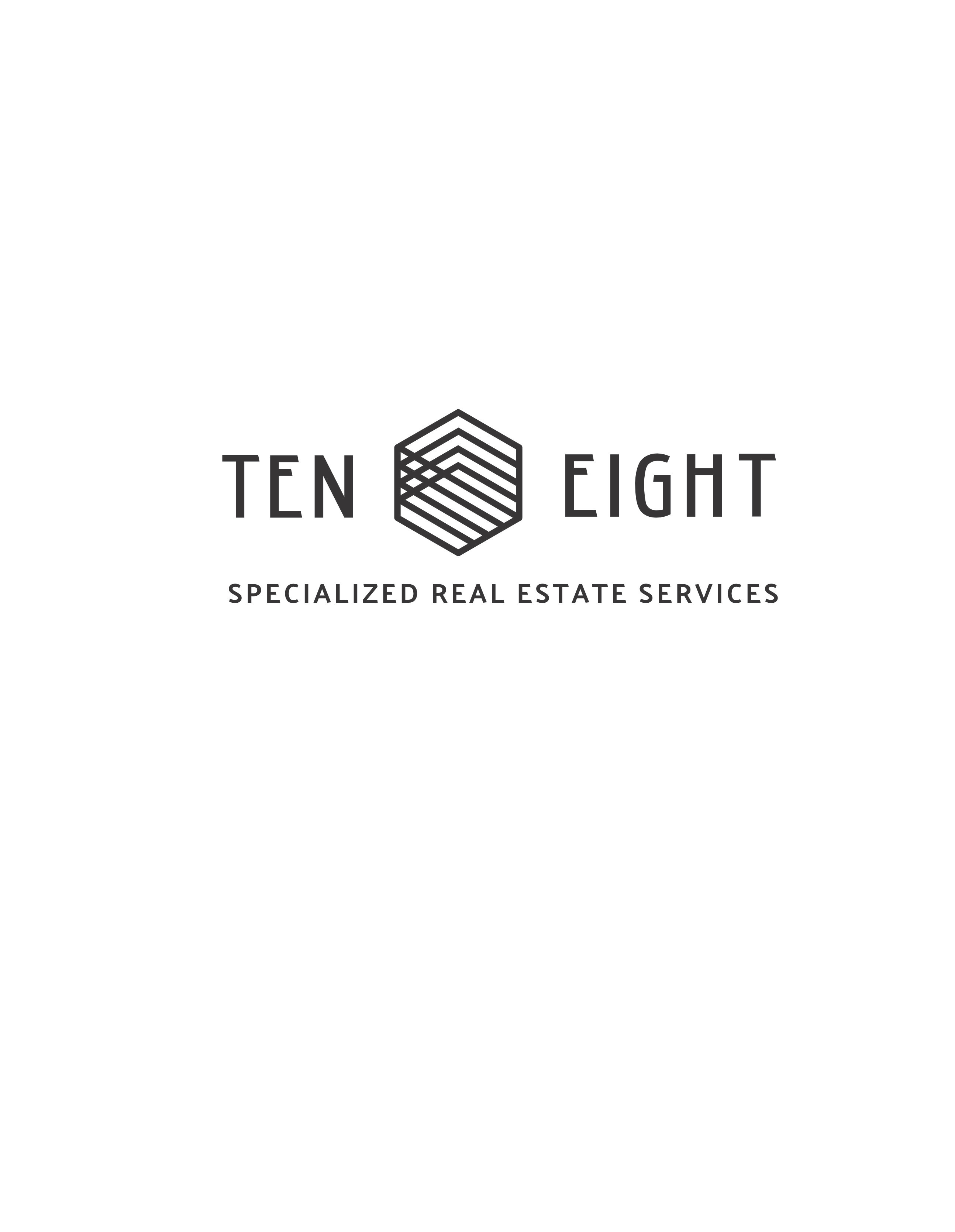 Ten Eight Real Estate Logo branding graphic design logo vector