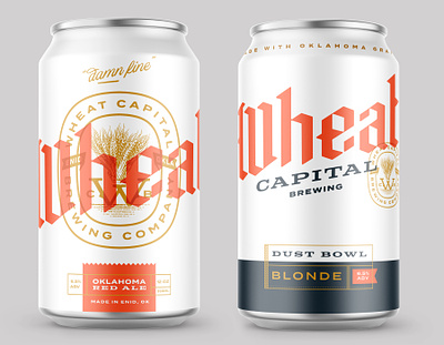 Beer Can Concepts / WCB beer blackletter branding design logo packaging