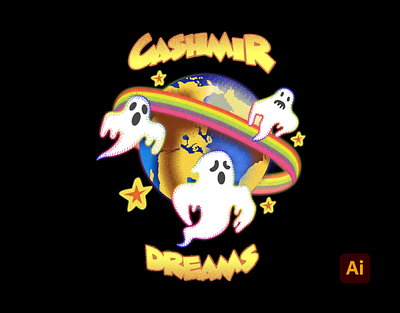 Rainbow Ghost world adobe art artwork branding degital drawing design digital art graphic design illustration kingtharu