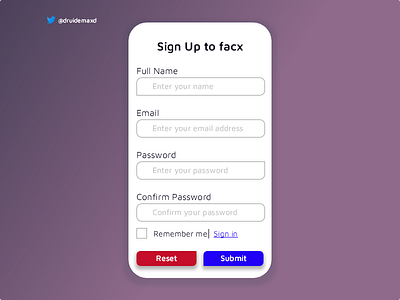 Sign up Form app branding design illustration typography ui ux