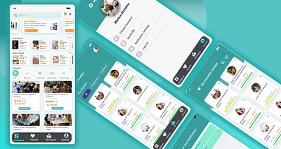 Online Course UI/UX mobile design mobile design for online course online course online learning uiux online course