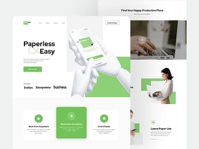Noted👌🏼 • Notes Landing Page app branding design landing page landing page design minimal note note app noted notes ui ux web design website website design