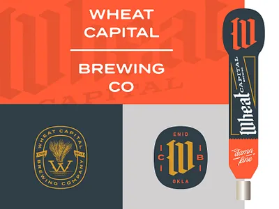 Brewery Branding Elements badge blackletter branding design logo vector