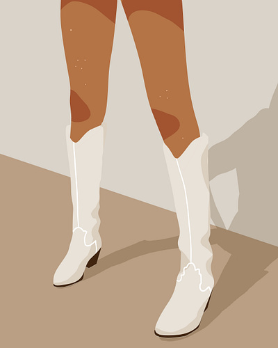 Cowgirl design illustration illustrator illustrator design