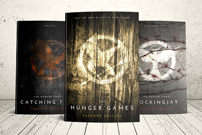 The Hunger Games Redesign book cover graphic design photoshop redesign the hunger games