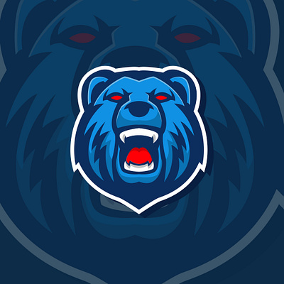 Bear mascot cartoon design esports gaming gaminglogo illustration logo mascot mascotlogo