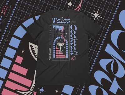 Tales of the Cocktail '22 - Official Merch branding cocktail drinks enamel pin illustration infinity merch mover and shaker new orleans shaker shirt tales 2022 tales of the cocktail