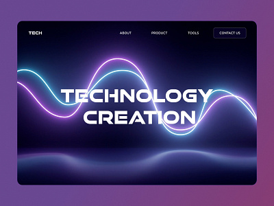 Neon Wave Effect after effects branding design logo neon lights neon wave ui ux