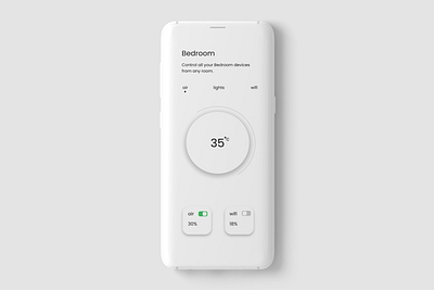 Smart Room Control App UI Design Concept animation app branding design graphic design illustration logo ui ux website