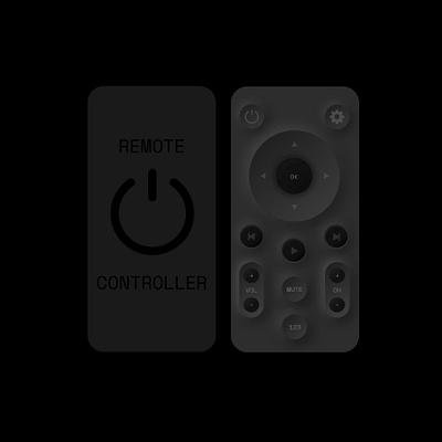 Remote Controller app UI adobe xd design interface neumorphism remote ui