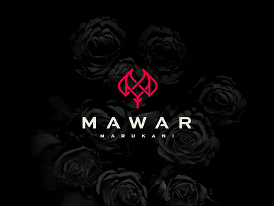 Mawar Marukani beautiful beauty branding character combination design icon illustration logo logogram logomark logotype mawar rose symbol vector women