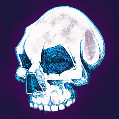 Scull illustration ipad procreate scull