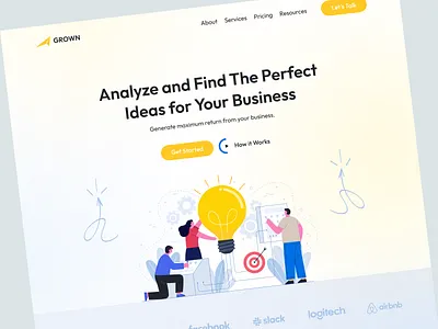 Marketing Agency Landing Page Header Exploration 🔥🔥 agency business company content designer digital agency hero section homepage landing landing page marketing marketing agency marketing website strategy ui uiux ux web web design webpage