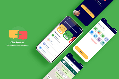 Chat Director adobe xd design mobile app product