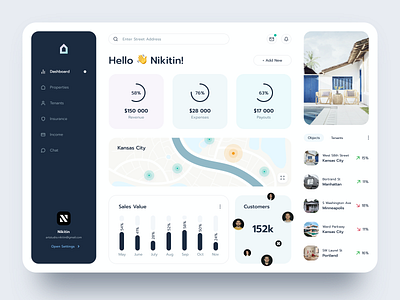 Property Marketplace Dashboard dashboard design homeowner house investors marketplace property real estate sketch ui ux