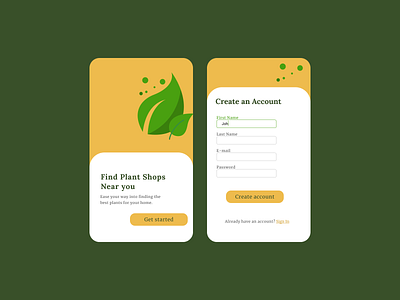 Sign Up Page - DailyUI Day 001 app dailyui design ui ux