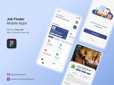 Job Finder UI Kits ios ios kits job job apps