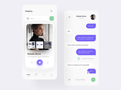 Freelancy | Freelance App app clean design minimal ui ux web