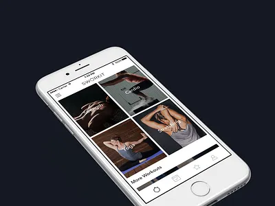 Sworkit App art direction brand identity fitness mobile app product design ui workout
