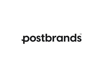 Postbrands Logo Design for an Influencer Marketing Website V.2 black brand identity business designer e-commerce flat graphic design influencer logo logo design logos mark marketing minimal modern p symbol vector visual identity wordmark