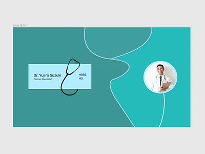 Title Slide/Card for doctor card dailydesign design doctor illustration pastel quickdesign stethoscope title titleslide visitingcard