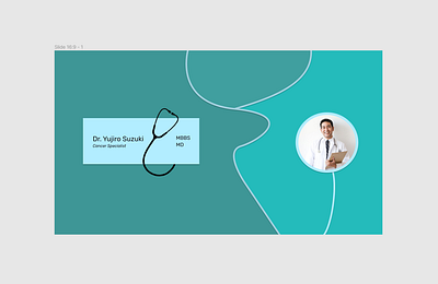 Title Slide/Card for doctor card dailydesign design doctor illustration pastel quickdesign stethoscope title titleslide visitingcard