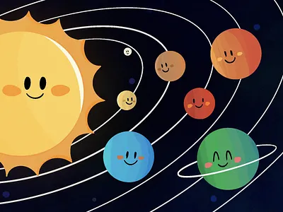 Mobile Workforce Management - Freshcaller blog cover art cute design doodle dribbble dribbble best shot graphic design illustration logo minimal photoshop planet solar system space sun universe vector
