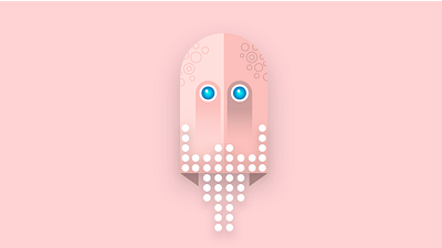 Old Dane face icon illustration portrait