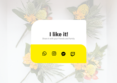 Daily UI #010--Social Share
