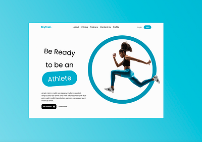 Workout website idea figma ui web design